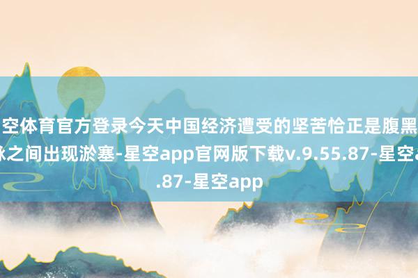 星空体育官方登录今天中国经济遭受的坚苦恰正是腹黑和动脉之间出现淤塞-星空app官网版下载v.9.55.87-星空app