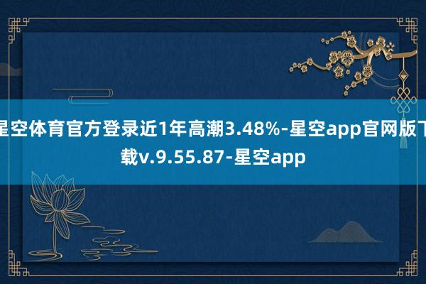 星空体育官方登录近1年高潮3.48%-星空app官网版下载v.9.55.87-星空app