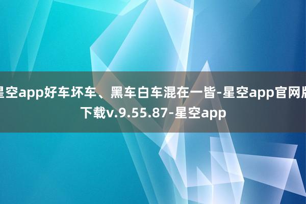 星空app好车坏车、黑车白车混在一皆-星空app官网版下载v.9.55.87-星空app