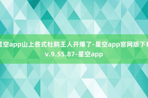 星空app山上各式杜鹃王人开爆了-星空app官网版下载v.9.55.87-星空app