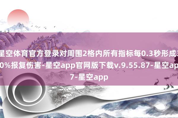 星空体育官方登录对周围2格内所有指标每0.3秒形成300%报复伤害-星空app官网版下载v.9.55.87-星空app
