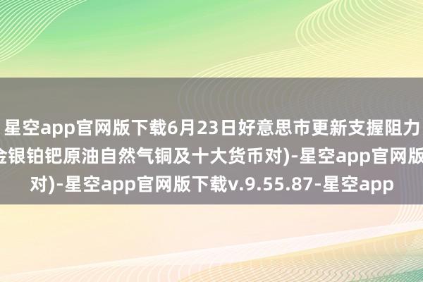 星空app官网版下载6月23日好意思市更新支握阻力：18品种支握阻力(金银铂钯原油自然气铜及十大货币对)-星空app官网版下载v.9.55.87-星空app