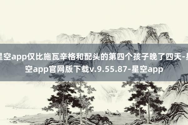 星空app仅比施瓦辛格和配头的第四个孩子晚了四天-星空app官网版下载v.9.55.87-星空app