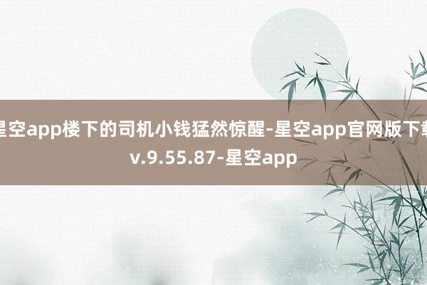 星空app楼下的司机小钱猛然惊醒-星空app官网版下载v.9.55.87-星空app